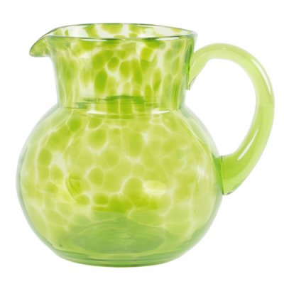 karaff grön glas bubblor